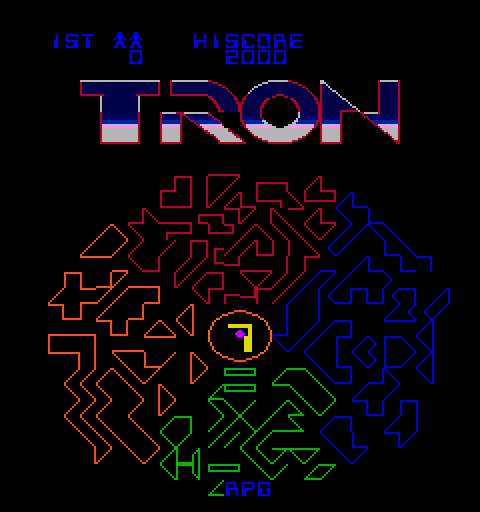 Tron (6+25) Title Screen
